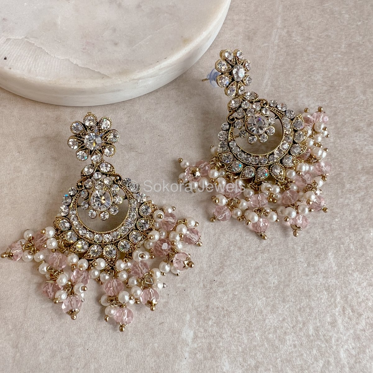 Simmi Small Earrings - Light Pink - SOKORA JEWELSSimmi Small Earrings - Light Pink