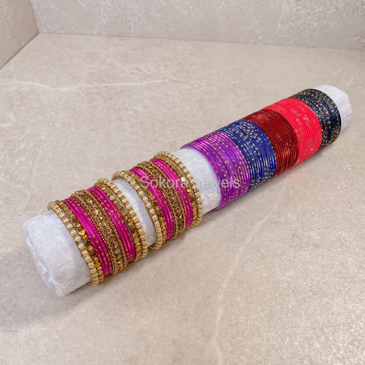 (Slightly less than perfect) Clearance Bangle Set with Extra Colours - 2.4 - SOKORA JEWELS(Slightly less than perfect) Clearance Bangle Set with Extra Colours - 2.4BANGLES
