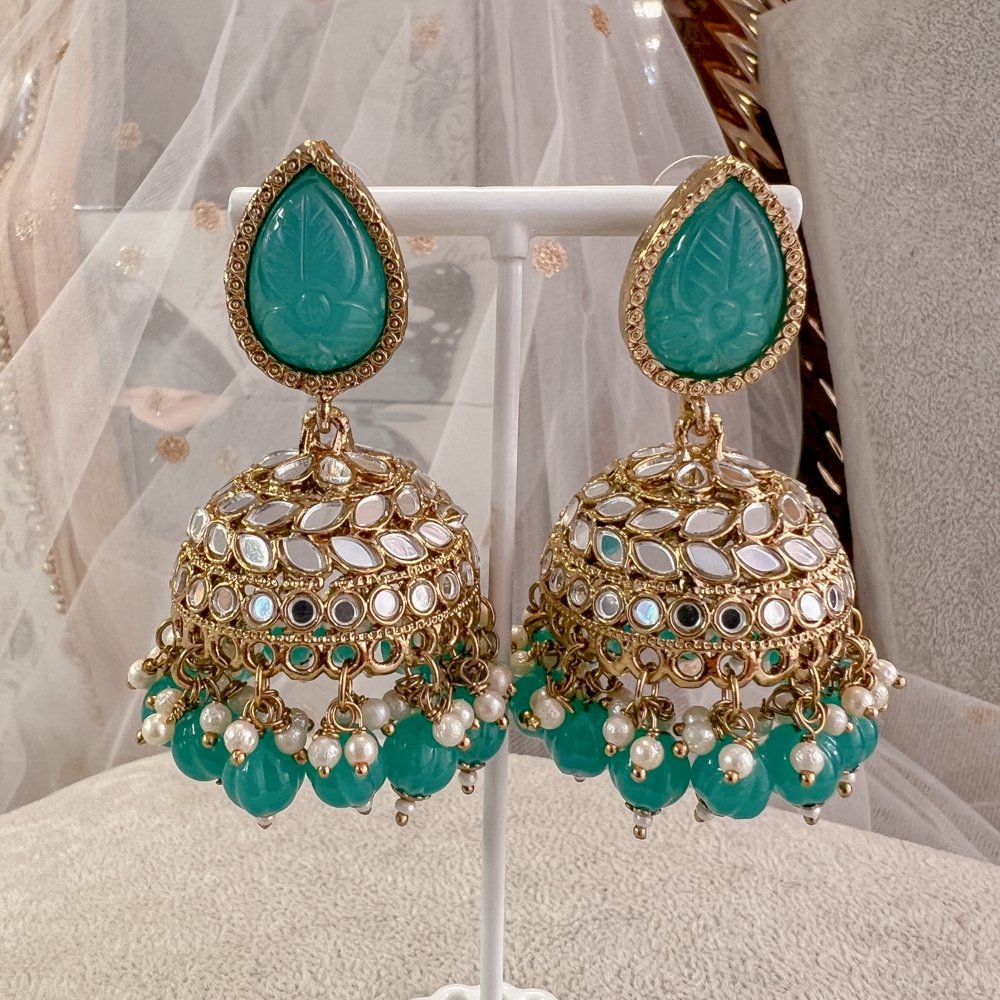 Colourful on sale jhumki earrings