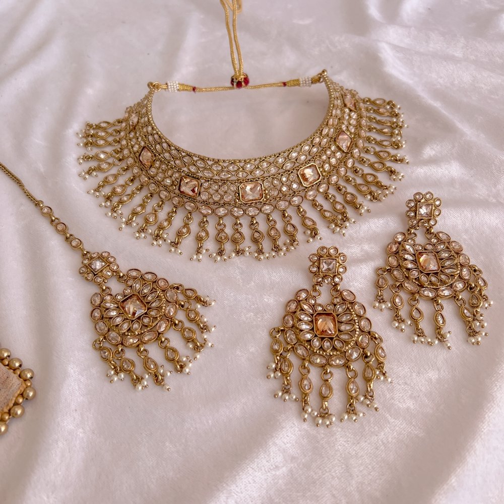 Choker Sets  Indian & Pakistani Choker Necklaces – SOKORA JEWELS