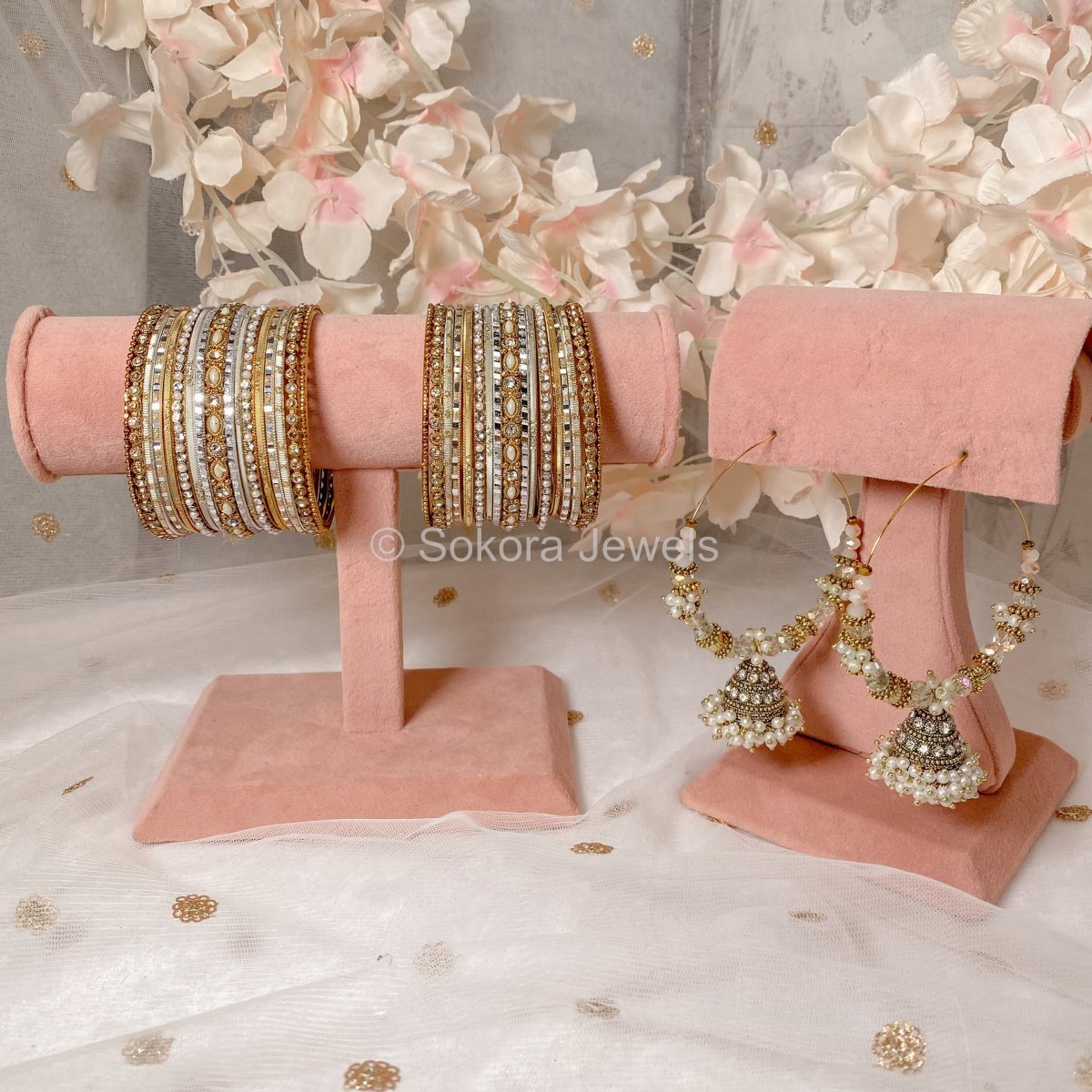 Bangle & Jhumka Sets - SOKORA JEWELS