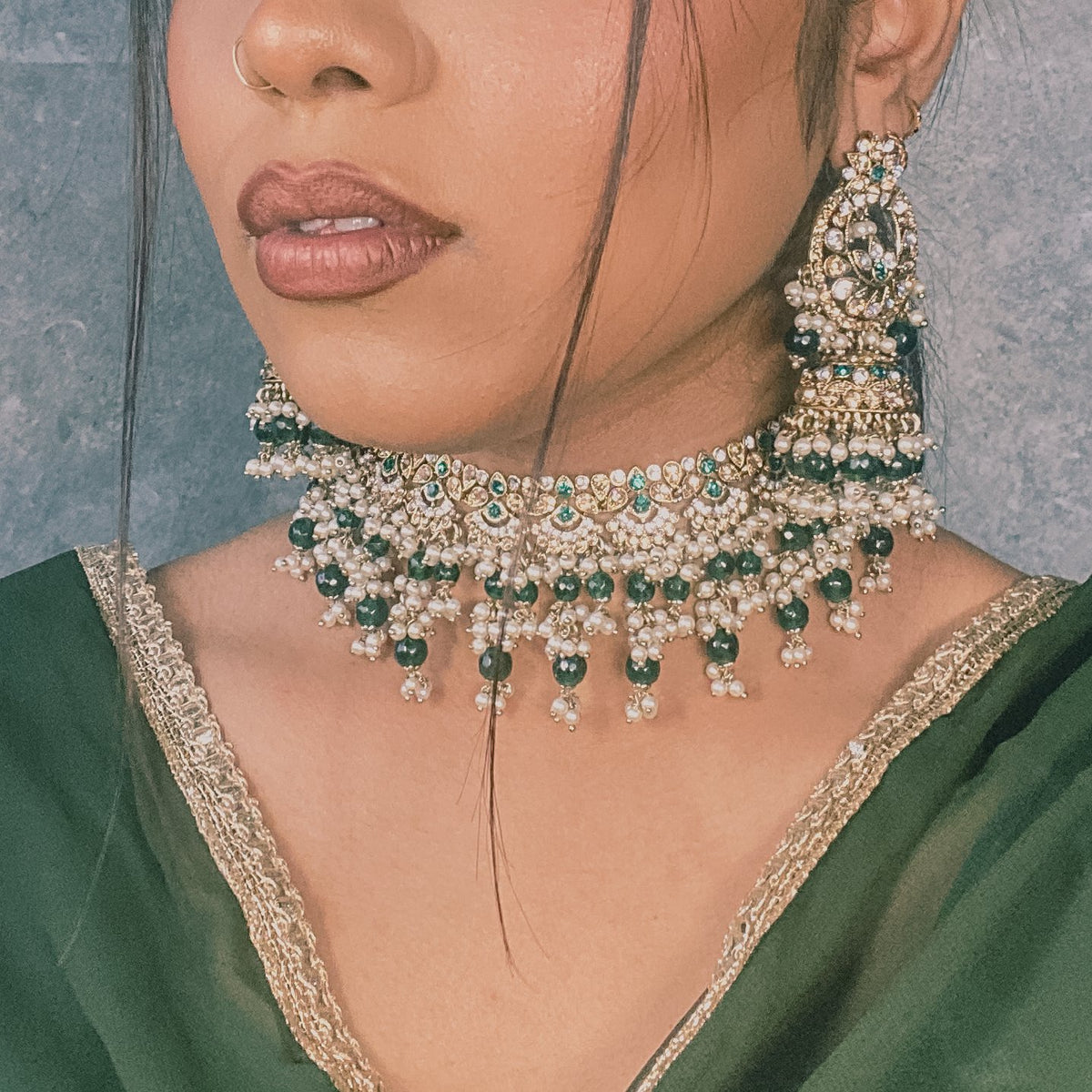Dempsey købe Saucer Choker Sets | Indian & Pakistani Choker Necklaces - Sokora Jewels – SOKORA  JEWELS