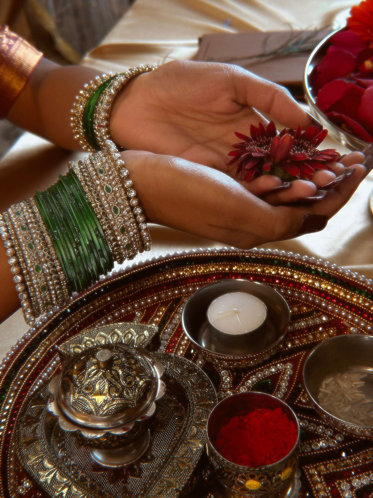 Green Bangles - SOKORA JEWELS