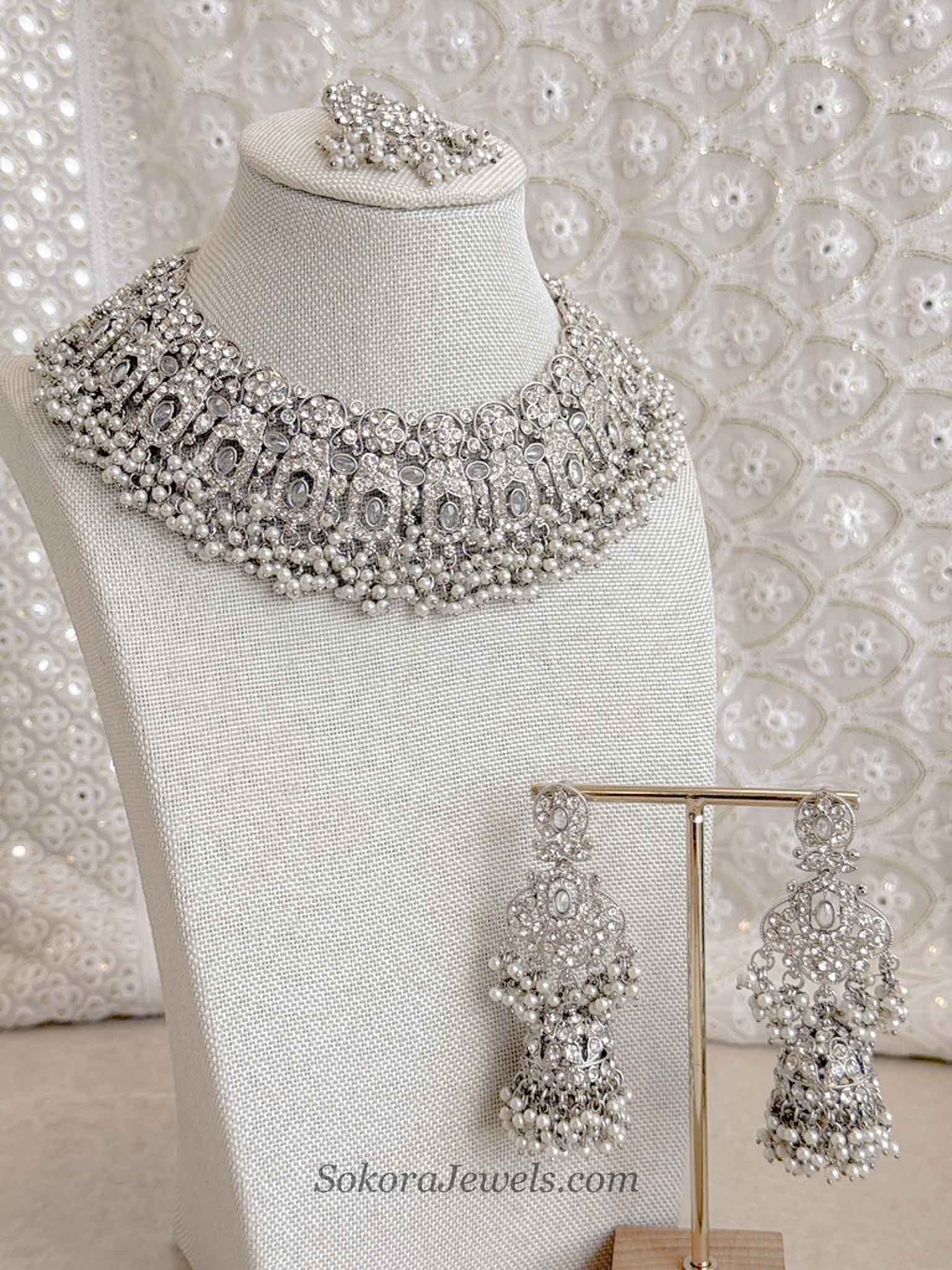 Sofia Silver Necklace Set