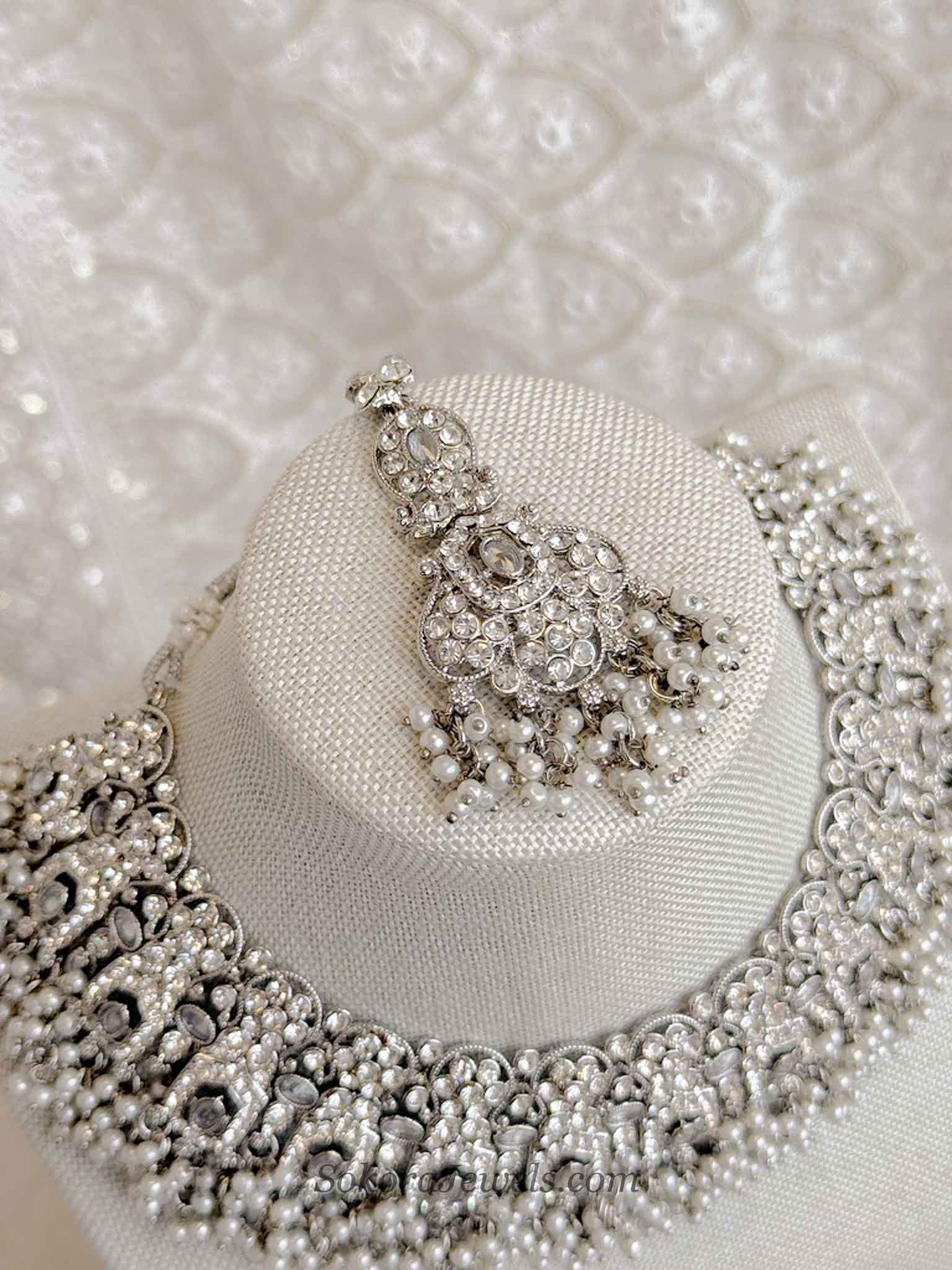 Sofia Silver Necklace Set
