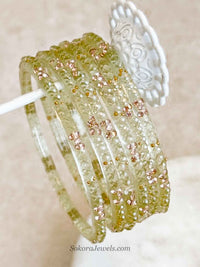 Set of 6 Glass Bangles