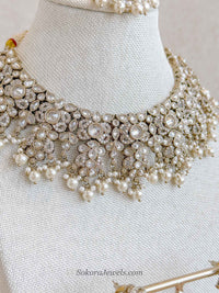 Thohura Bridal Necklace Set - Clear