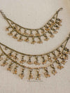 2 Line Golden Earring Chains - SOKORA JEWELS2 Line Golden Earring ChainsEARRINGS