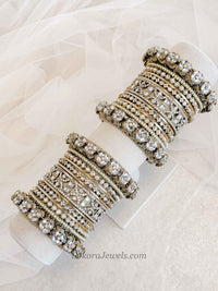 Faux Kundan Statement Bridal Bangle set