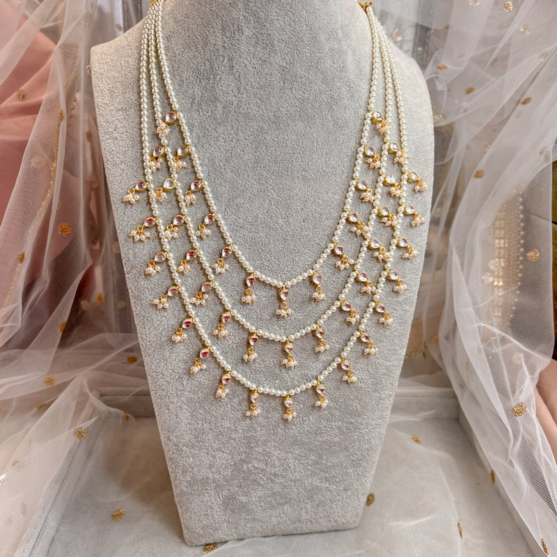 3 Layer Kundan Haar - SOKORA JEWELS3 Layer Kundan HaarLONG NECKLACES