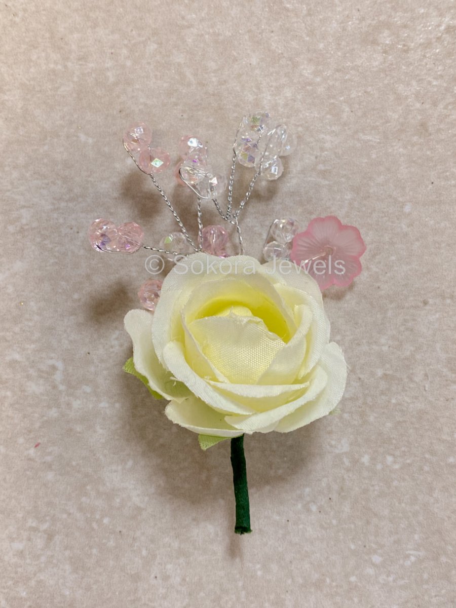 3 Pack Rose Buttonhole Pocket Flower - 4 Colour Options - SOKORA JEWELS3 Pack Rose Buttonhole Pocket Flower - 4 Colour Options