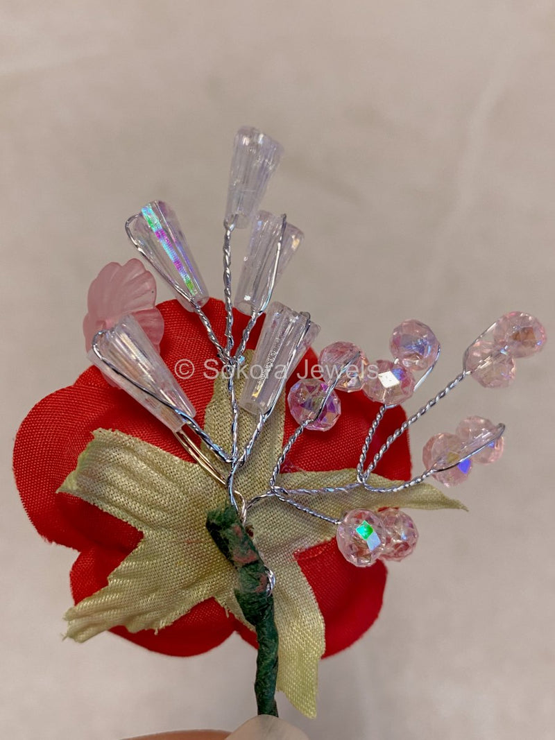 3 Pack Rose Buttonhole Pocket Flower - 4 Colour Options - SOKORA JEWELS3 Pack Rose Buttonhole Pocket Flower - 4 Colour Options