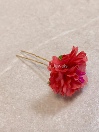 5 Piece Hair Flowers Pins - 8 Colour Options - SOKORA JEWELS5 Piece Hair Flowers Pins - 8 Colour Options