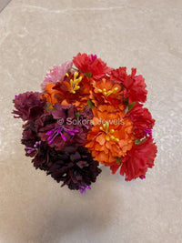 5 Piece Hair Flowers Pins - 8 Colour Options - SOKORA JEWELS5 Piece Hair Flowers Pins - 8 Colour Options