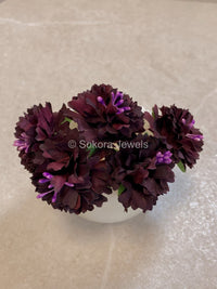 5 Piece Hair Flowers Pins - 8 Colour Options - SOKORA JEWELS5 Piece Hair Flowers Pins - 8 Colour Options