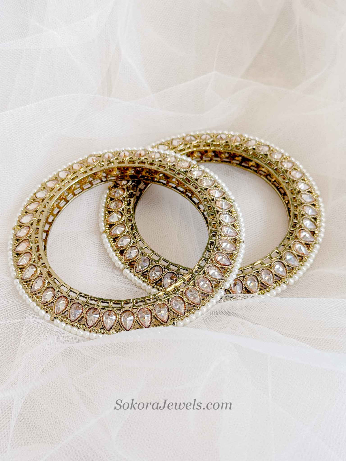 High Champagne Kada Bangles