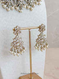 Thohura Bridal Necklace Set - Clear