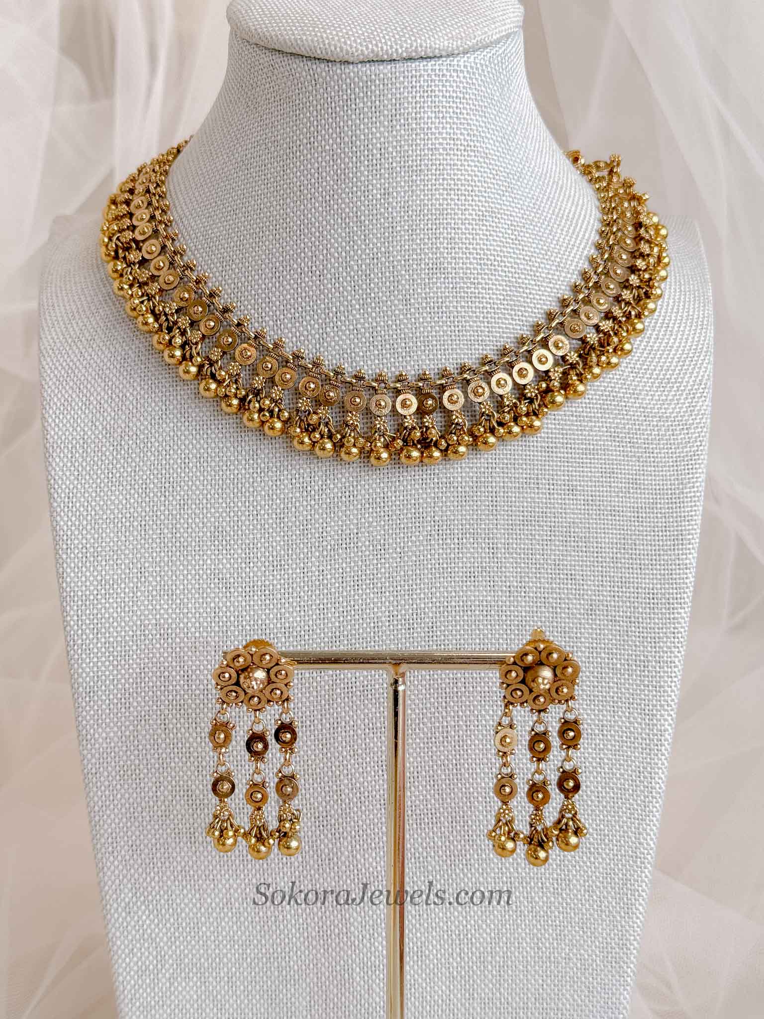 Diwali Festive Coin Necklace set