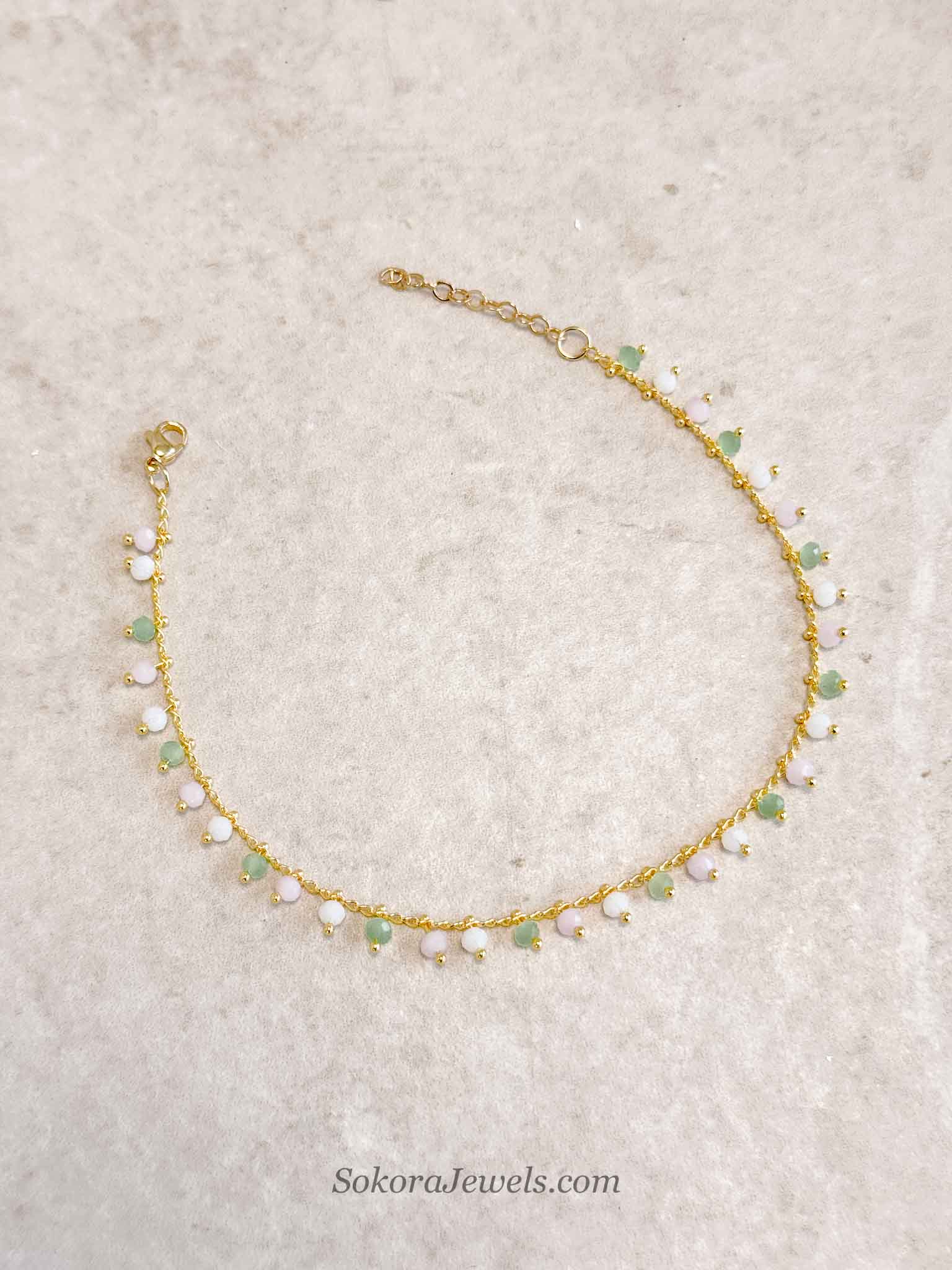 Pastel Bead Anklet