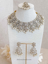 Thohura Bridal Necklace Set - Clear