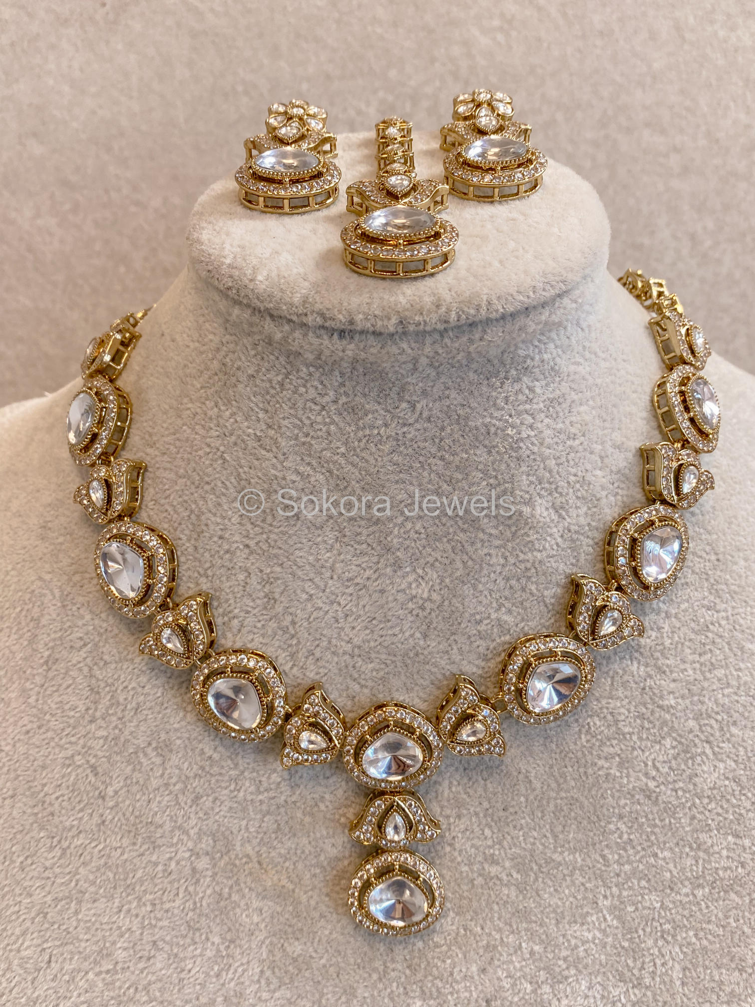 Rhea Faux Kundan Set - 15 Colours