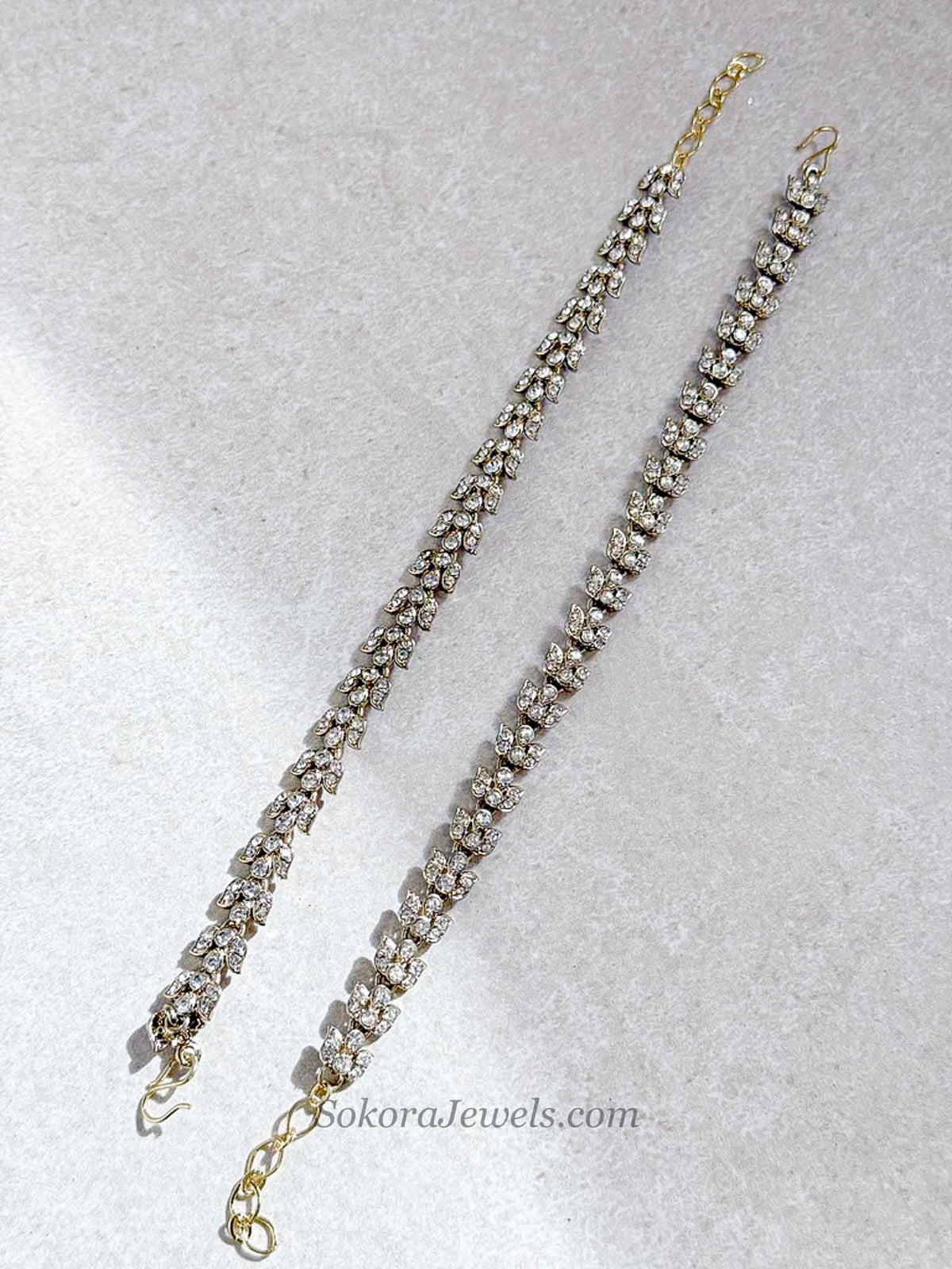 Clear Crystal Anklets