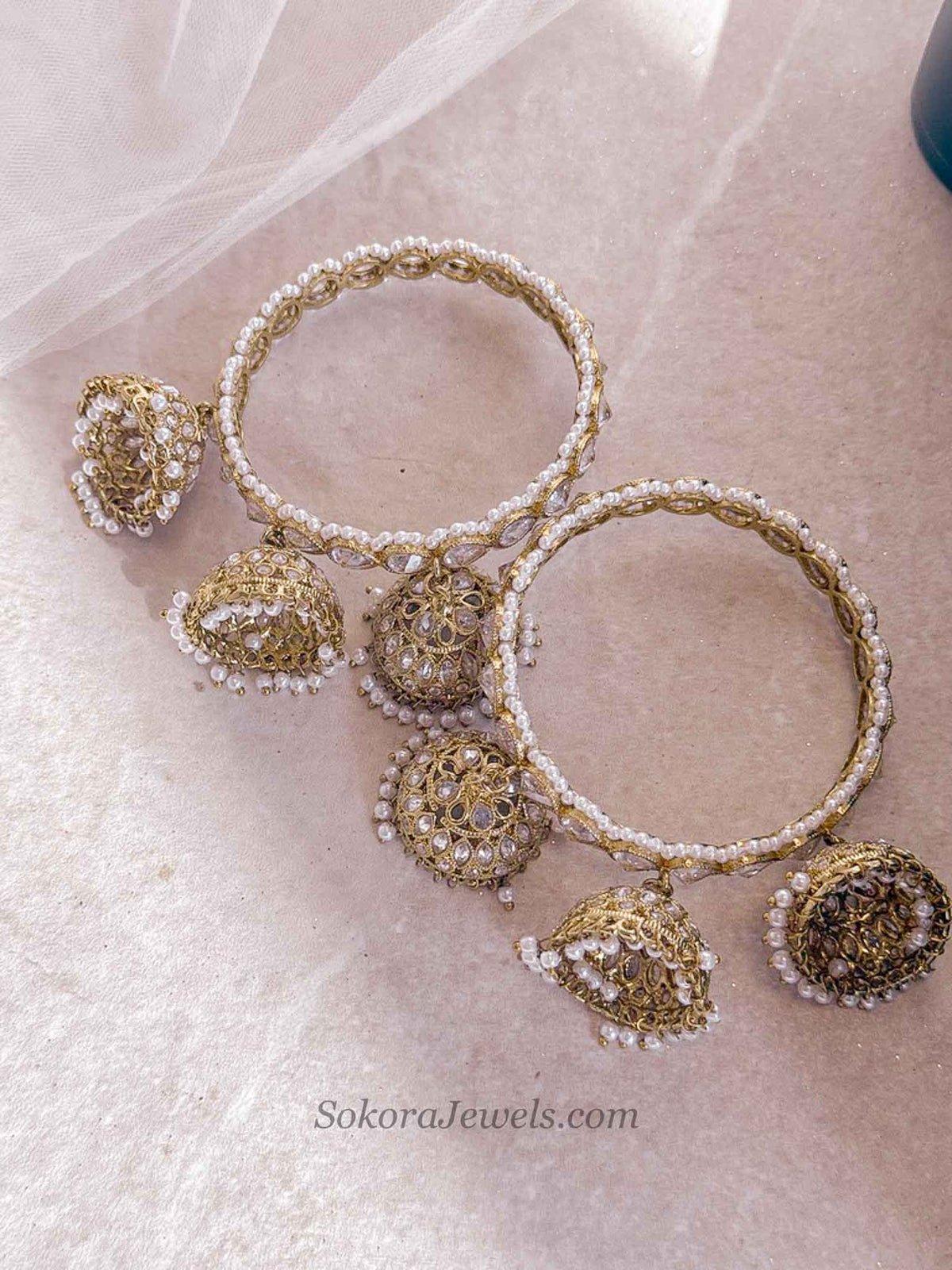 Husna Triple Jhumka Bangles
