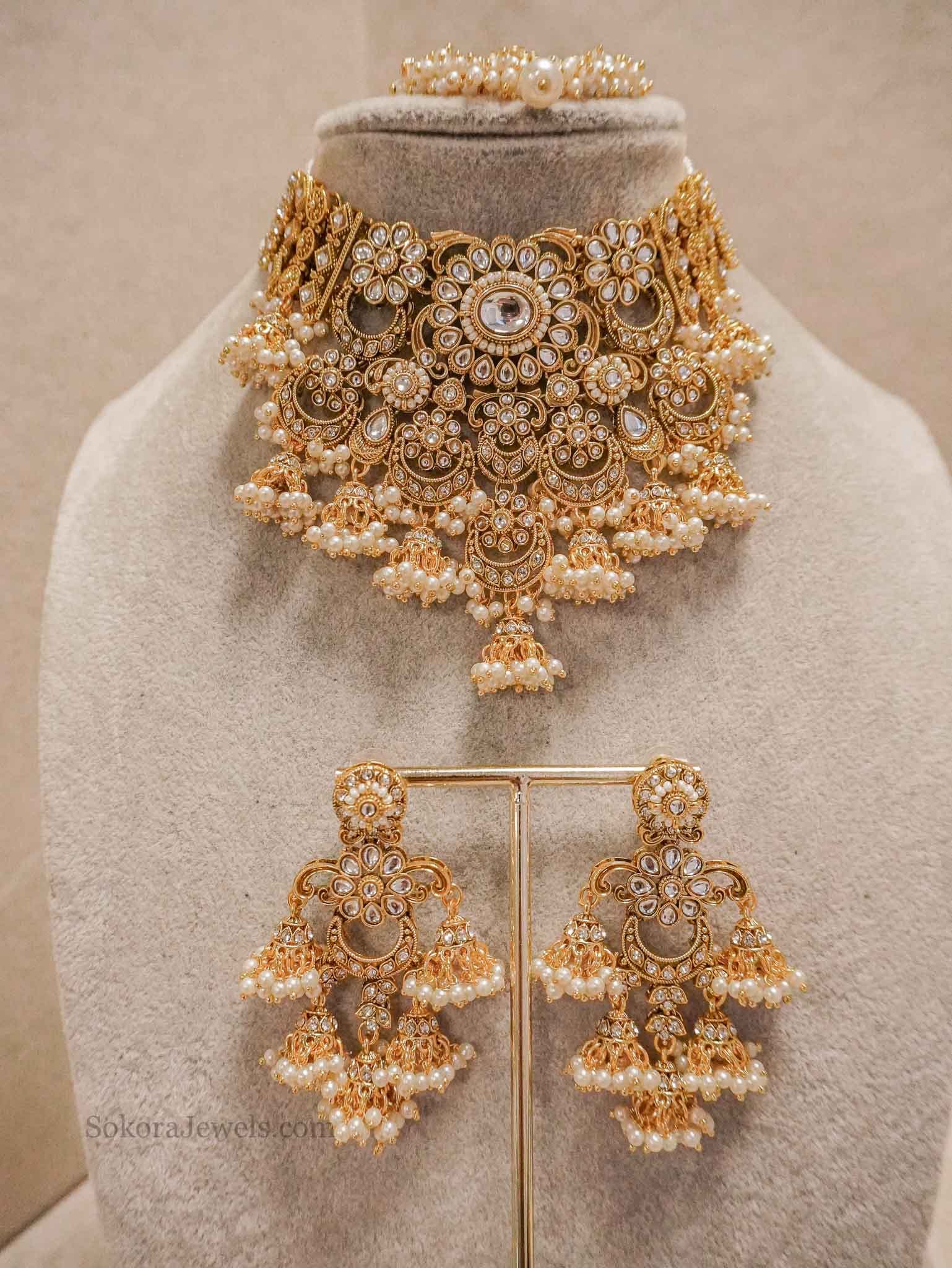 Iman Faux Kundan Choker Set