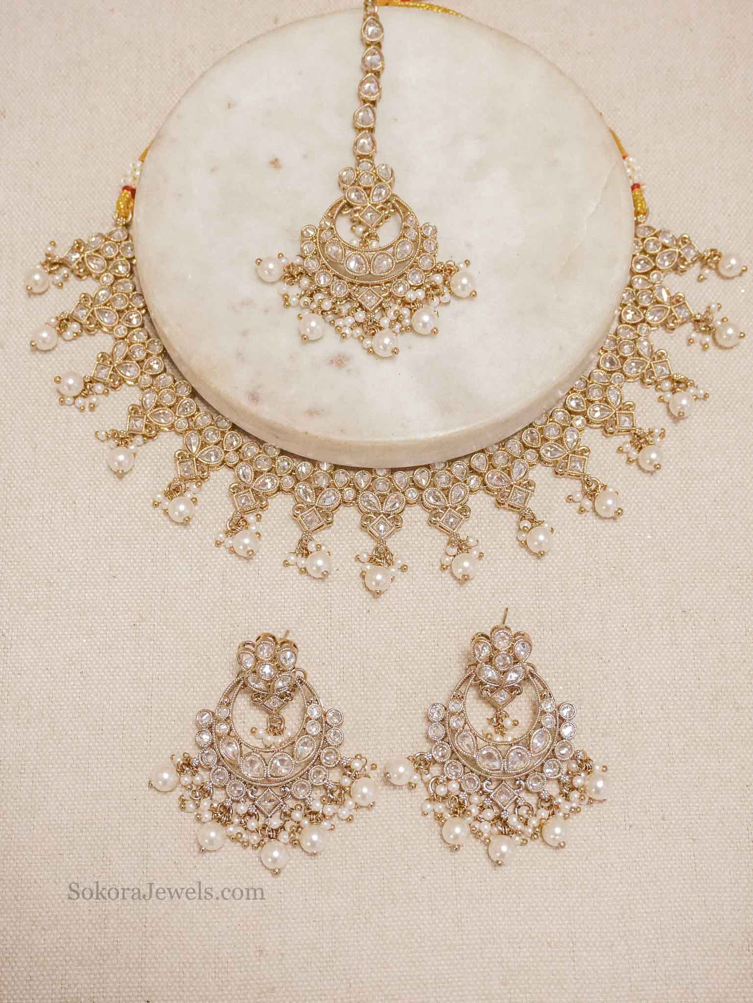 Amreen Small Pearl set