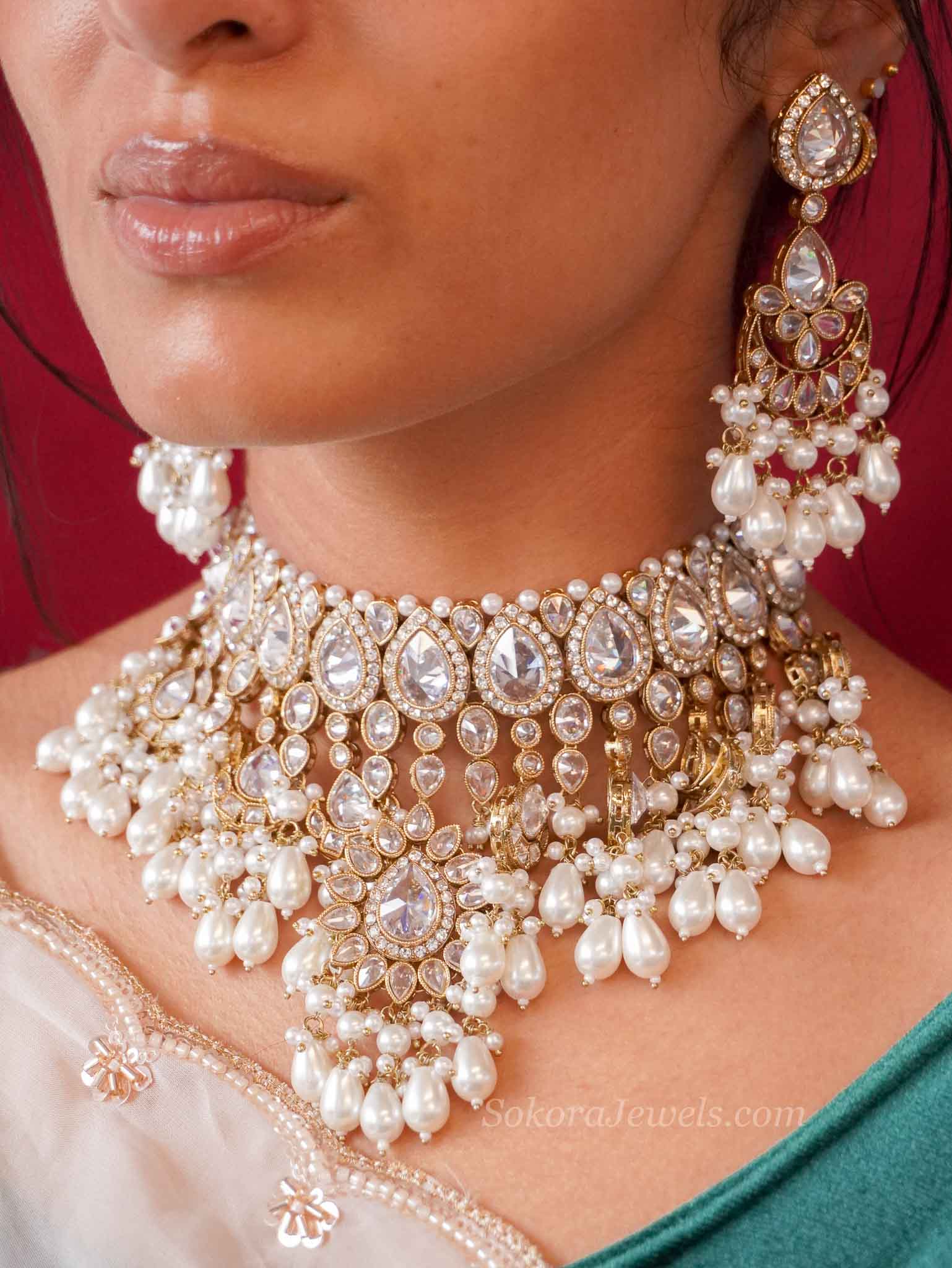 Morsheda Antique Gold Bridal Choker