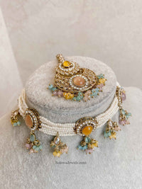 Multicolour Raveen Choker Set - 5 Options