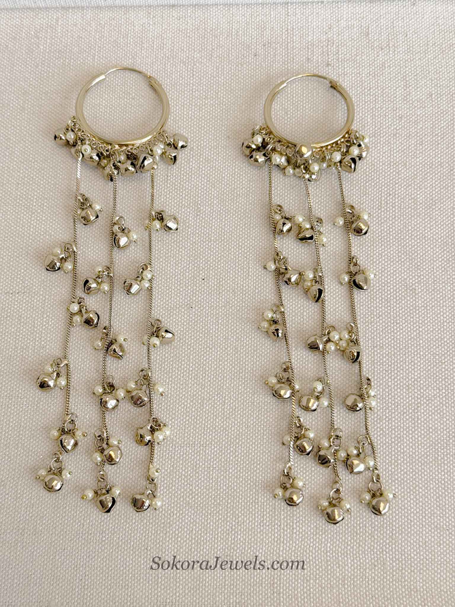 Kashmiri Shoulder Duster Hoops