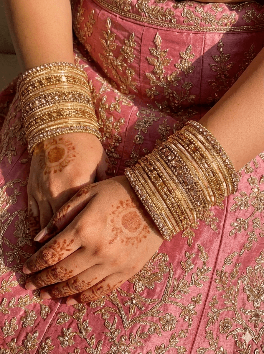 Small Golden Bangle set