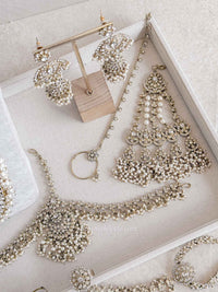 Antique Gold Full Bridal set - Pearl