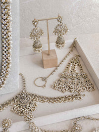 Antique Gold Full Bridal set - Pearl