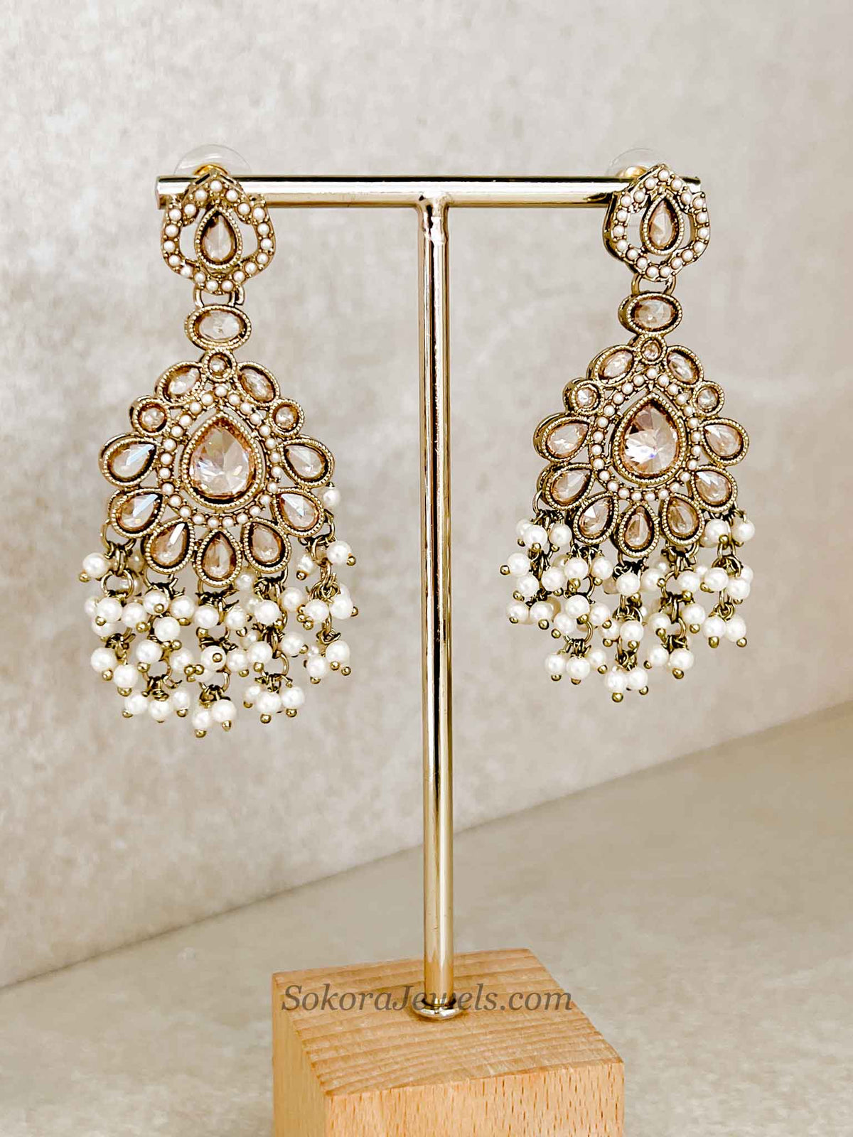 Crystal Chandelier Drop Earrings