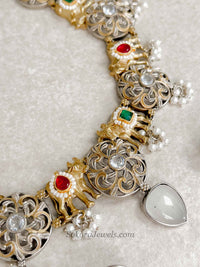 Gold/ Silver Heritage Motif Necklace Set