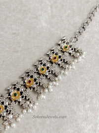 Gold/ Silver Heritage Floral Choker Set