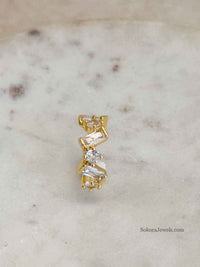 Gold & Zircon Ear Cuff