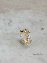 Gold & Zircon Ear Cuff