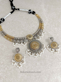 Gold/ Silver Heritage Medallion Hasli Set