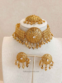 Gold Ghungroo Choker Set – Elegant Occasion Wear