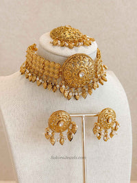 Gold Ghungroo Choker Set – Elegant Occasion Wear