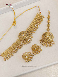 Gold Ghungroo Choker Set – Elegant Occasion Wear