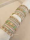Ameli Luxury Bangle Set - Pastels