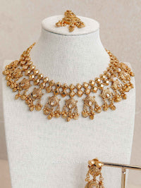 AMARA Gold Tone Kundan Necklace Set