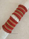 Slightly Imperfect 2.4 Red Clearance Bangle Set