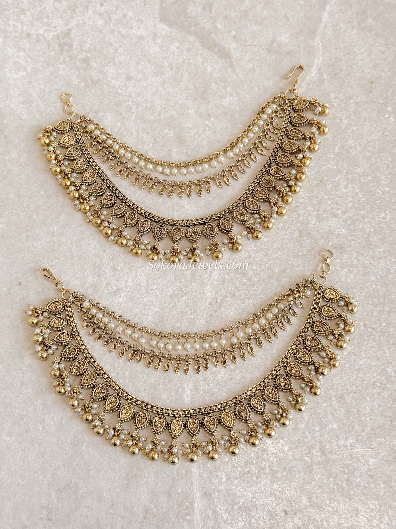 Bridal Earring chains (Sahara)