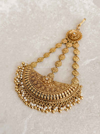 Ezhil Gold Plated Jhumar – Bridal Side Headpiece