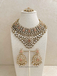 Antique Gold-Tone Kundan Necklace set